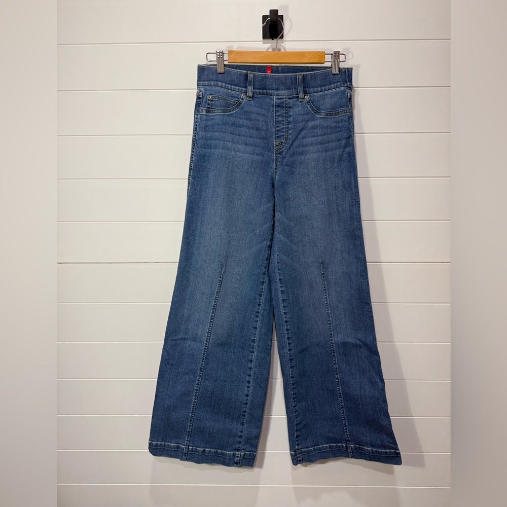 Spanx Wide-Leg Blue Jeans